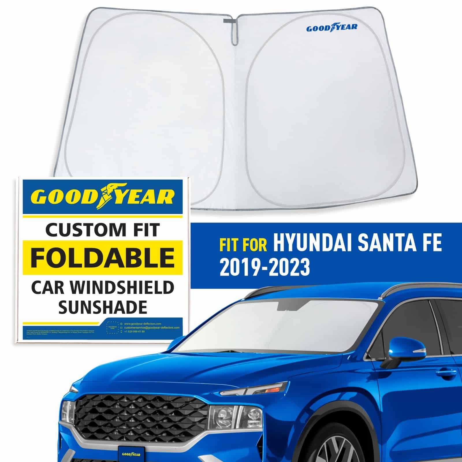 Cubierta de parabrisas plegable Goodyear para Hyundai Santa - Imagen 3