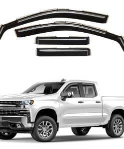 Deflectores de ventana tintados ahumados en canal