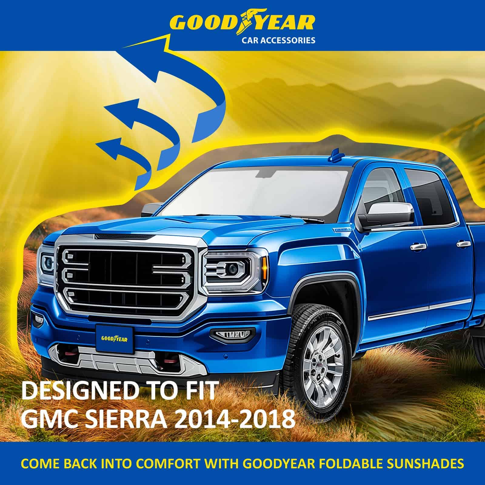 Cubierta para parabrisas plegable Goodyear para GMC Sierra - Imagen 7