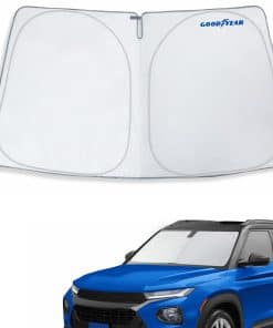 Protector Solar Plegable para Parabrisas -Negro-Plata