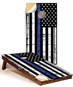 GRAPHIX EXPRESS - C295 Distressed Police American Flag -