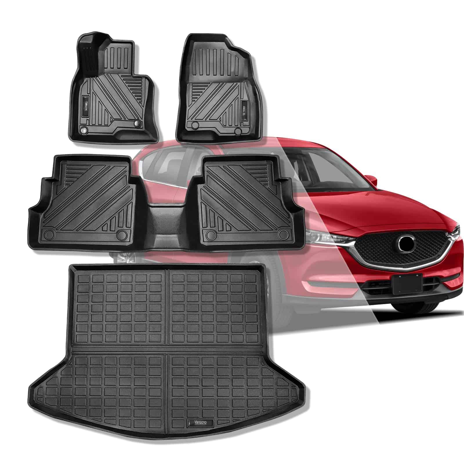 Tapetes para piso y tapete para maletero Vanseno compatible