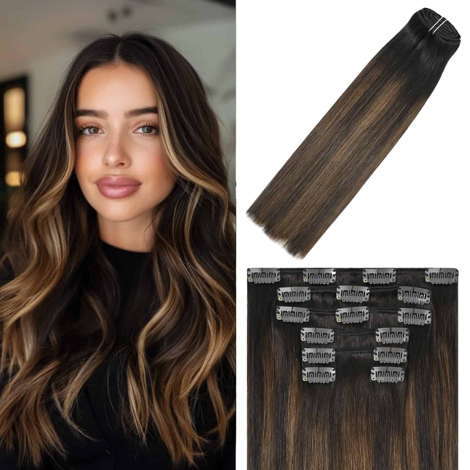 Extensiones de Cabello con Clip WindTouch -#2T6P2 de Marrón