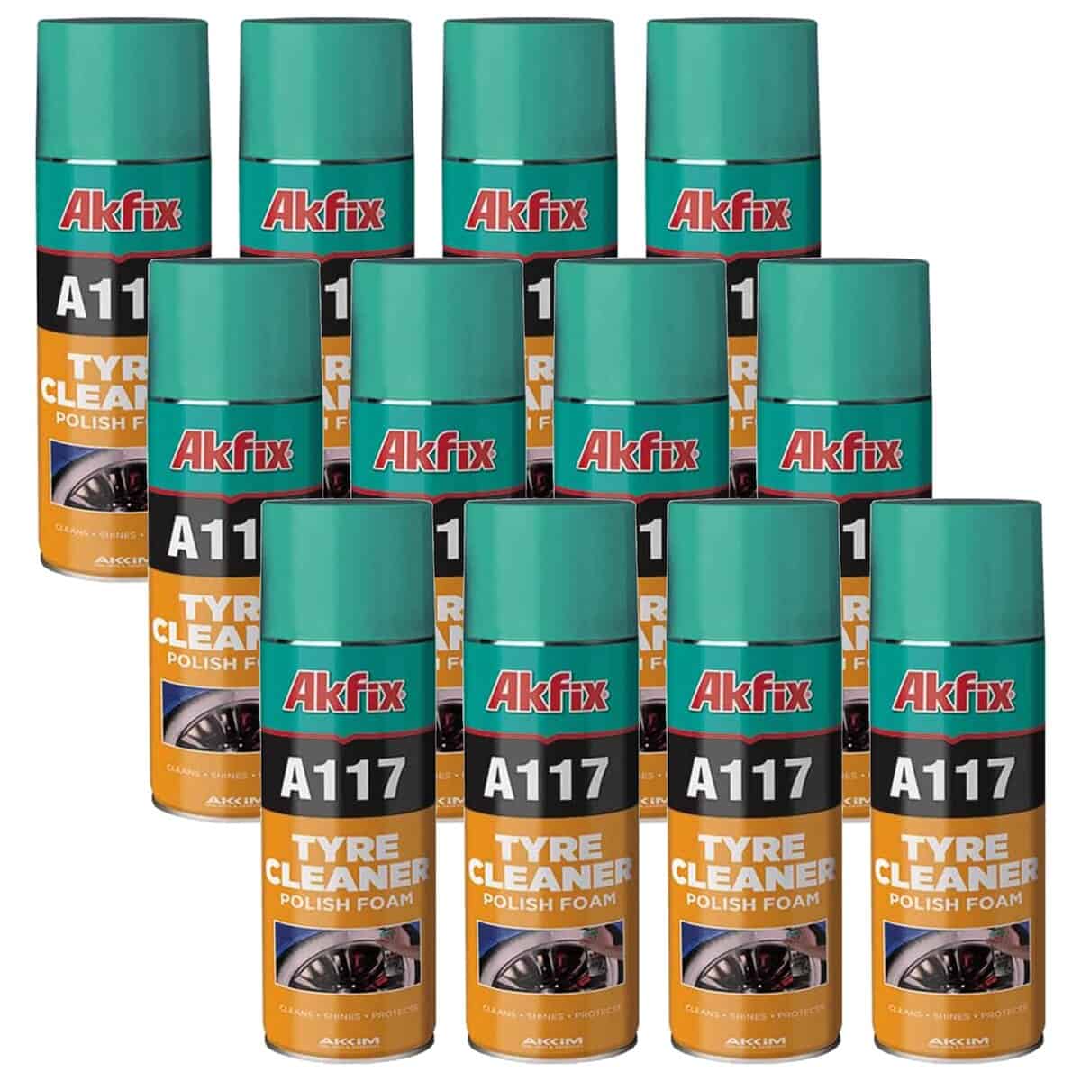 Akfix A117 Limpiador de llantas en aerosol - Limpiador de