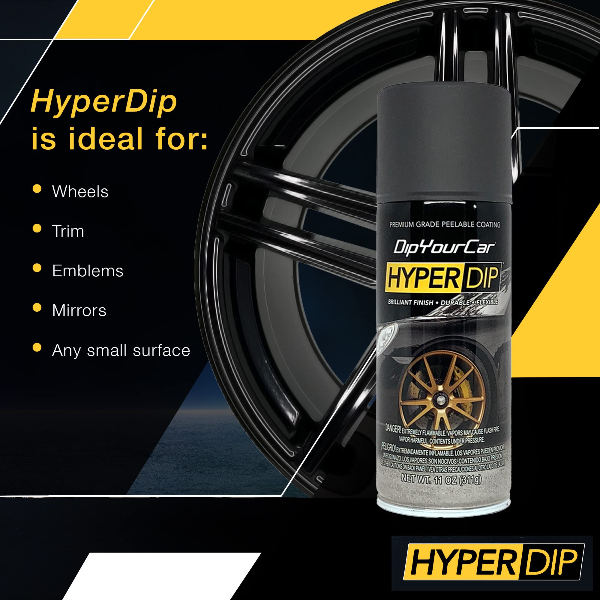 Pintura HyperDip de DipYourCar.com - -Negro Sombra - Imagen 7