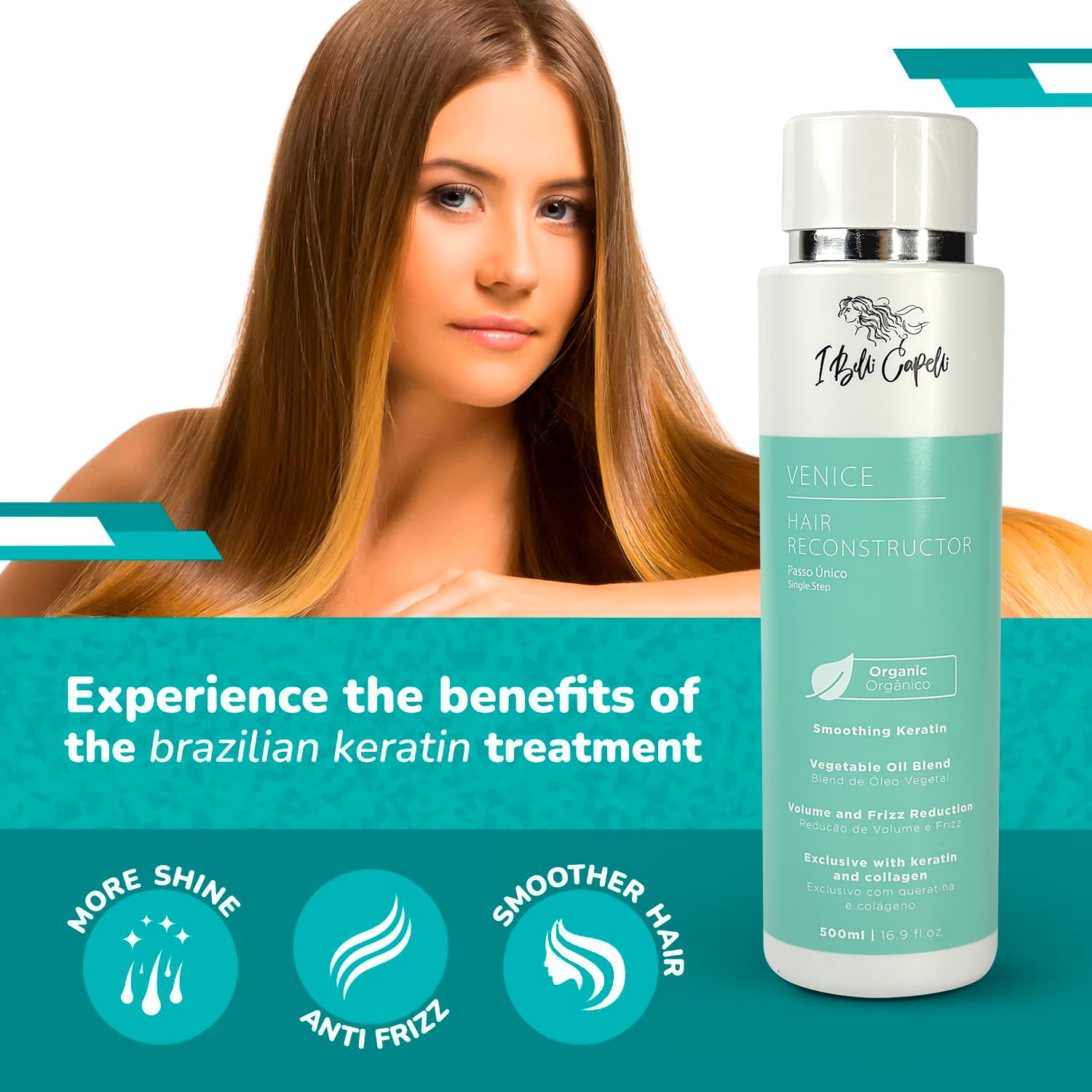 Kit Alisador de Queratina I Belli Capelli Venice, Set de - Imagen 5