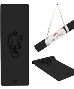 Tapete de Yoga RORU Concept Sun Series Grueso -Negro