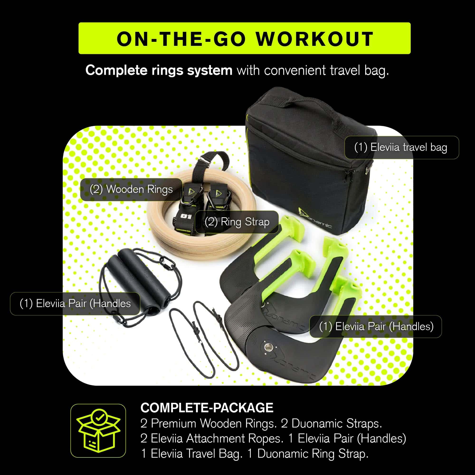 Paquete de Viaje Ultimate Pullup Eleviia: Kit de 9 Piezas - Imagen 10