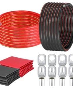 Cables de inversor de potencia HBU 1/0 calibre - 12 pies