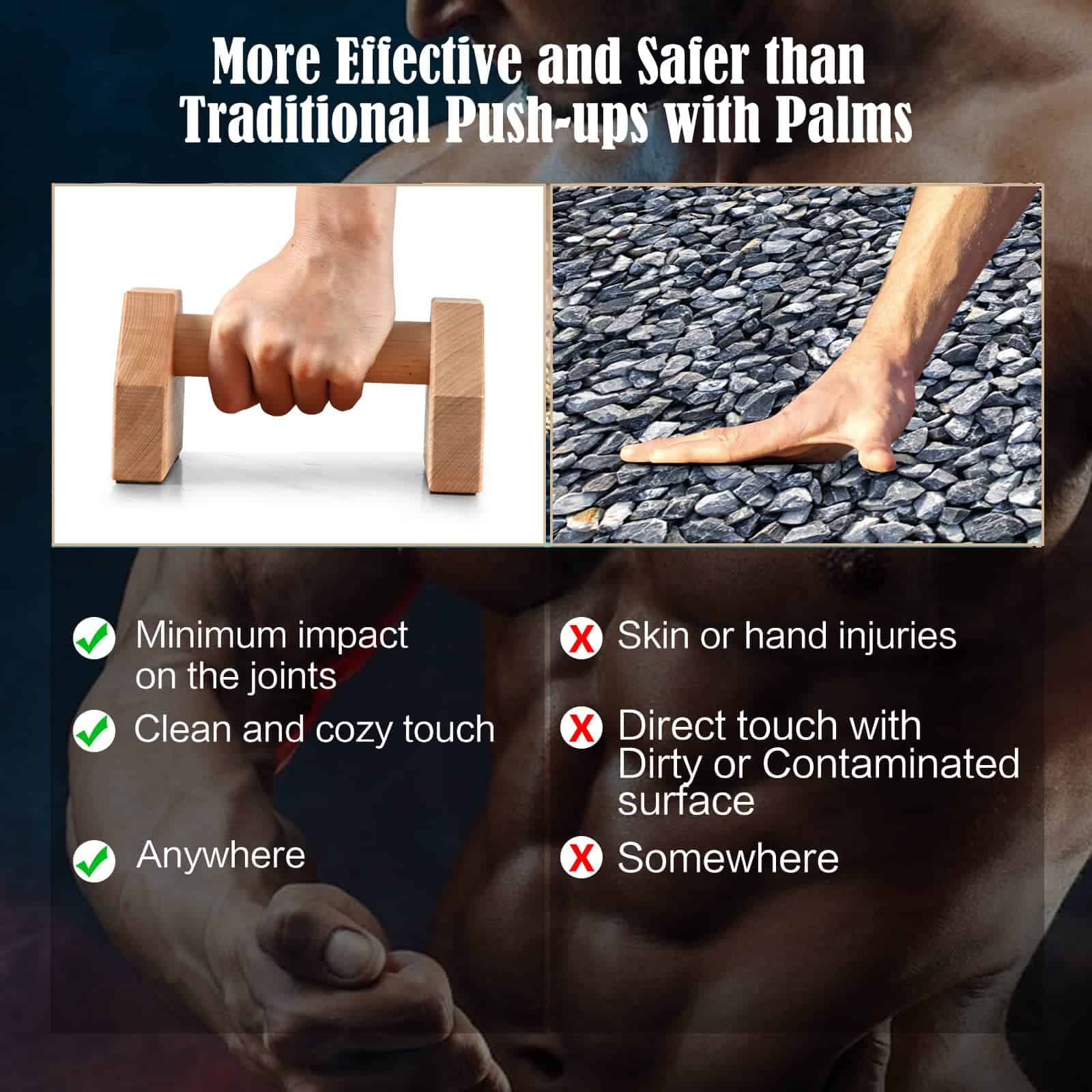 Soportes de Flexiones, Barras Paralelas de Handstand, - Imagen 6