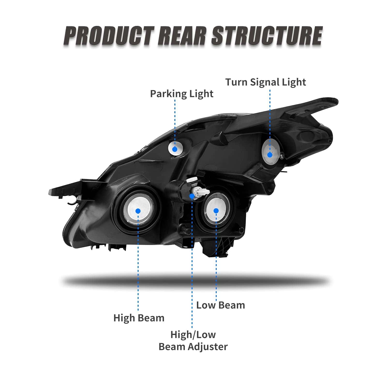 Conjunto de Faros ADCARLIGHTS Compatible con Nissan Altima - Imagen 7