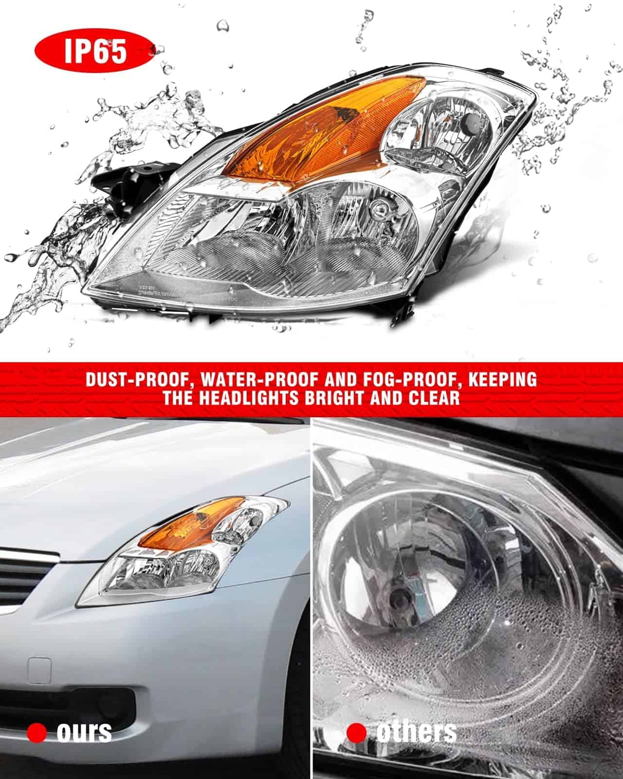 Conjunto de Faros ADCARLIGHTS Compatible con Nissan Altima - Imagen 4