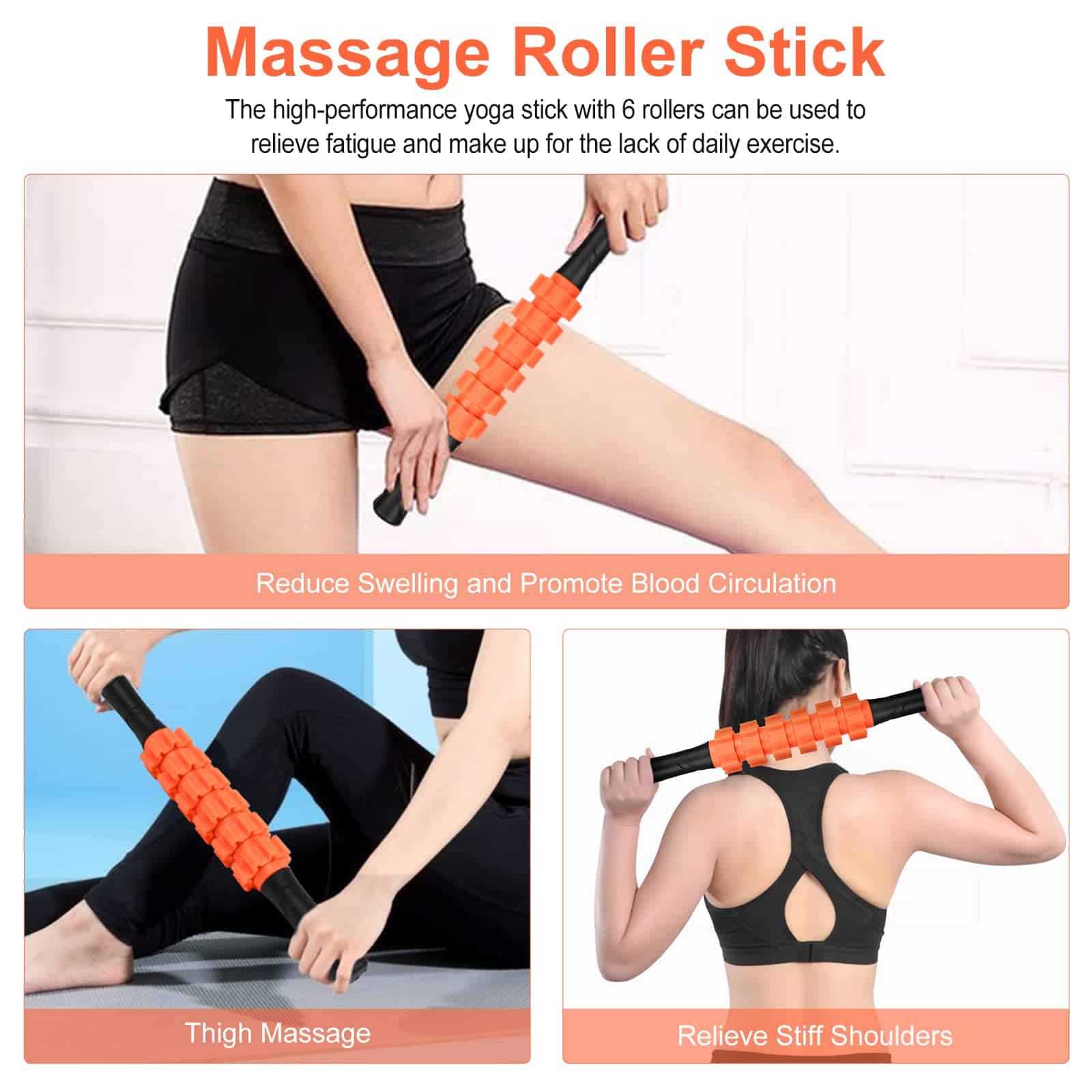 Set de Rodillos de Espuma 5 en 1: Rodillo de Puntos de - Imagen 5