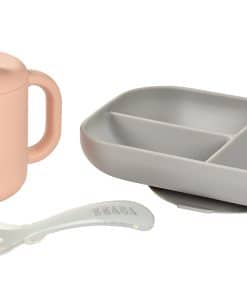 Set de plato de succión de silicona BEABA Sips and Bites de