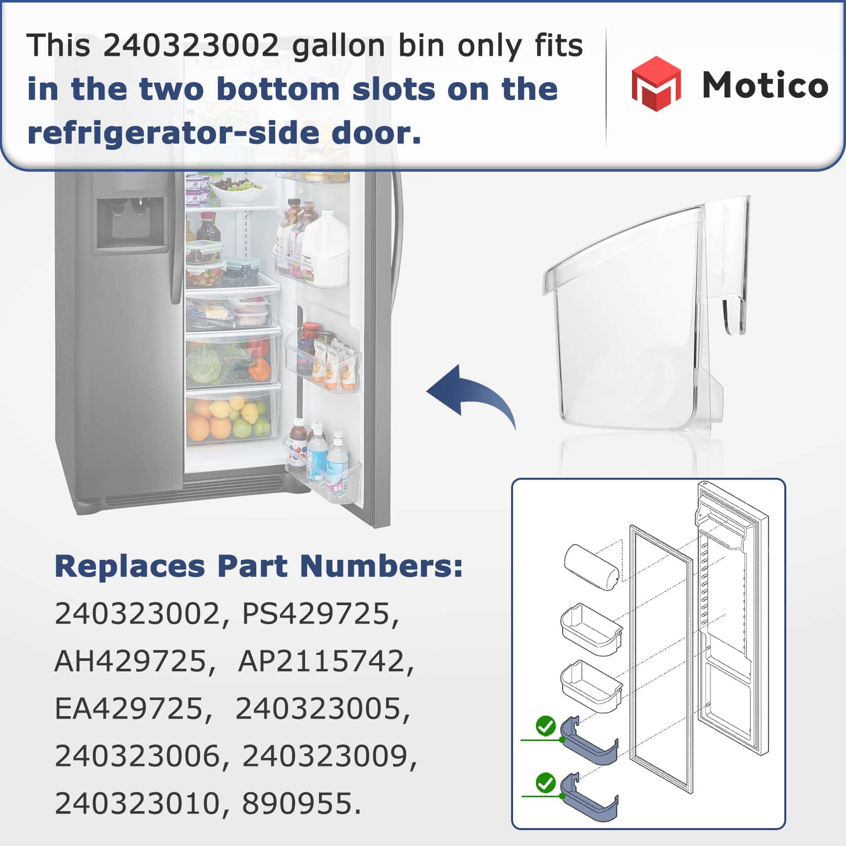 M Motico UPGRADE 240323002 Estante de Puerta de - Imagen 4
