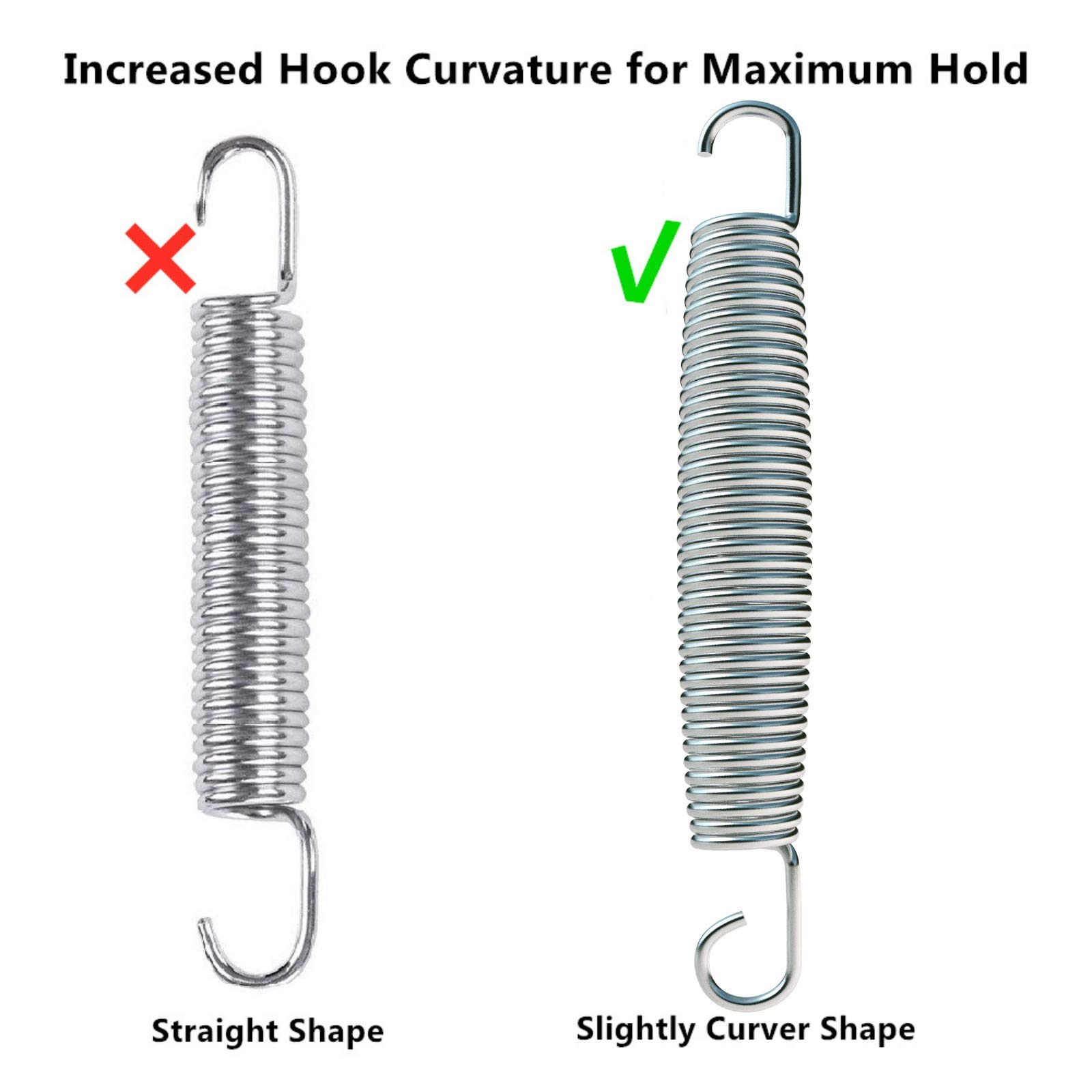 16 Resortes de Trampolín de 7 Pulgadas, de Acero - Imagen 4