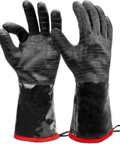 Guantes BBQ Resistentes al Calor, Mangas Largas, Textura