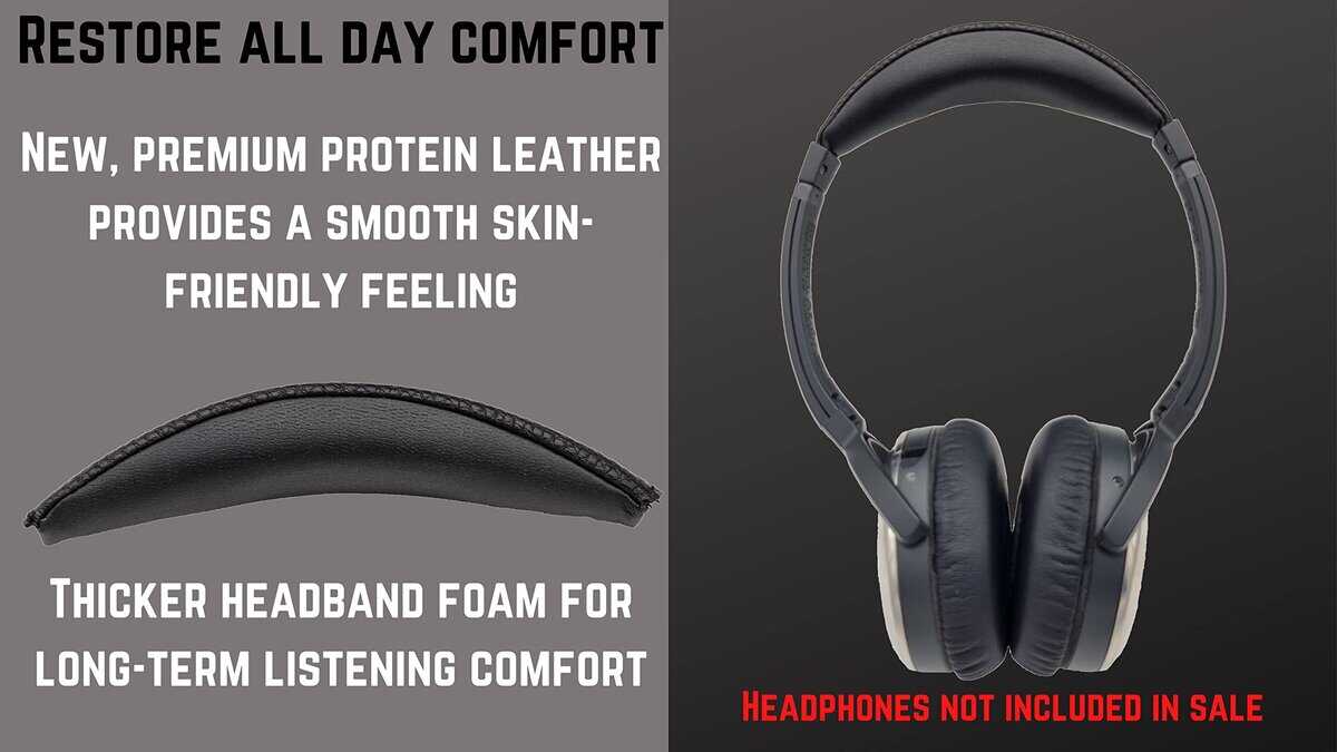 Almohadilla de diadema de reemplazo V2 QC3 / Almohadilla de - Imagen 4