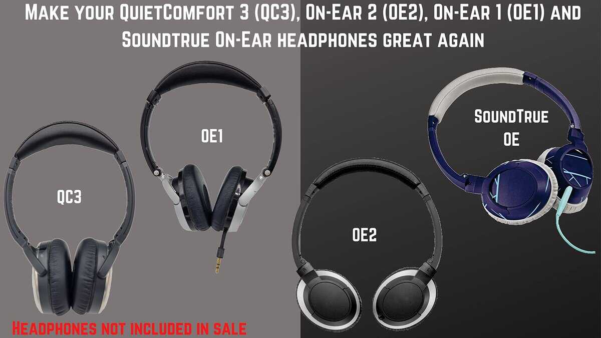 Almohadilla de diadema de reemplazo V2 QC3 / Almohadilla de - Imagen 3