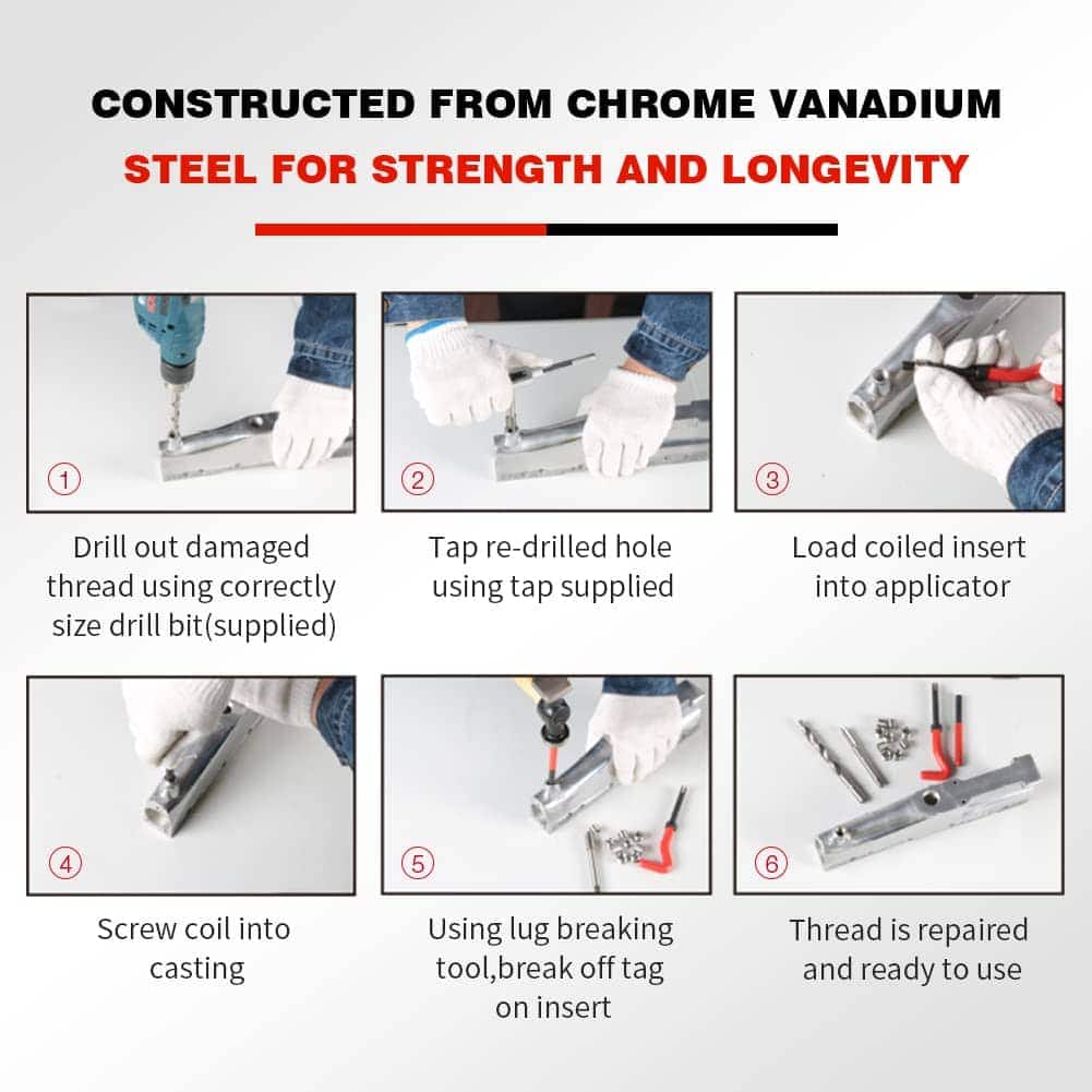 Kit de Reparación de Roscas Pikwo 338Pc, Kit de Reparación - Imagen 6