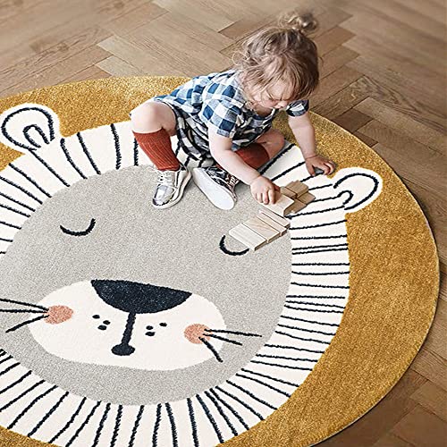 Tapete Infantil León Poowe, Tapete Redondo para Bebés