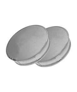 Tapas de Te Metálicas de 4" Pulgadas, Paquete de 2. Tapón