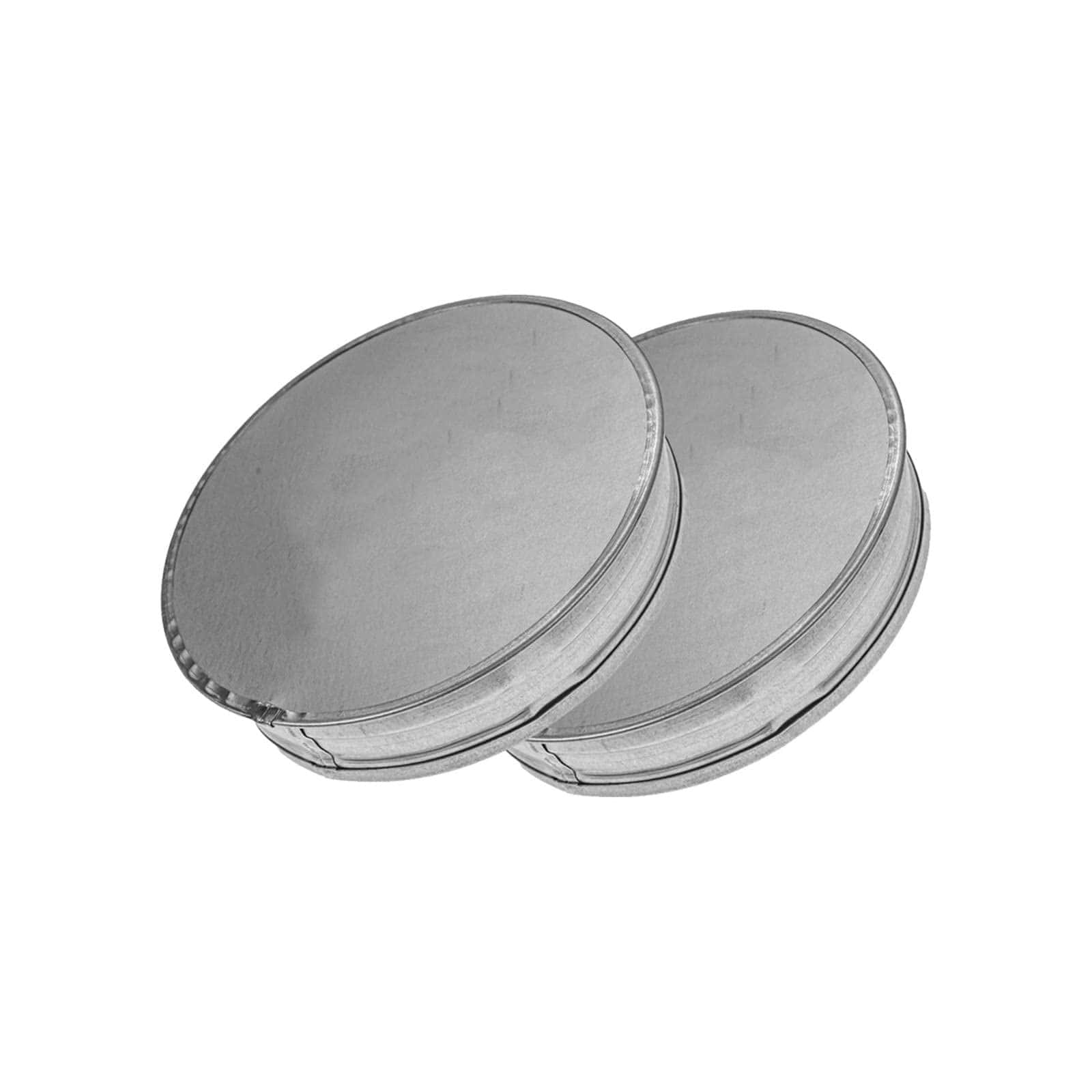 Tapas de Te Metálicas de 4" Pulgadas, Paquete de 2. Tapón