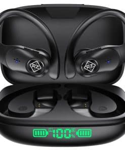 RIZIZI Auriculares inalámbricos con -Negro