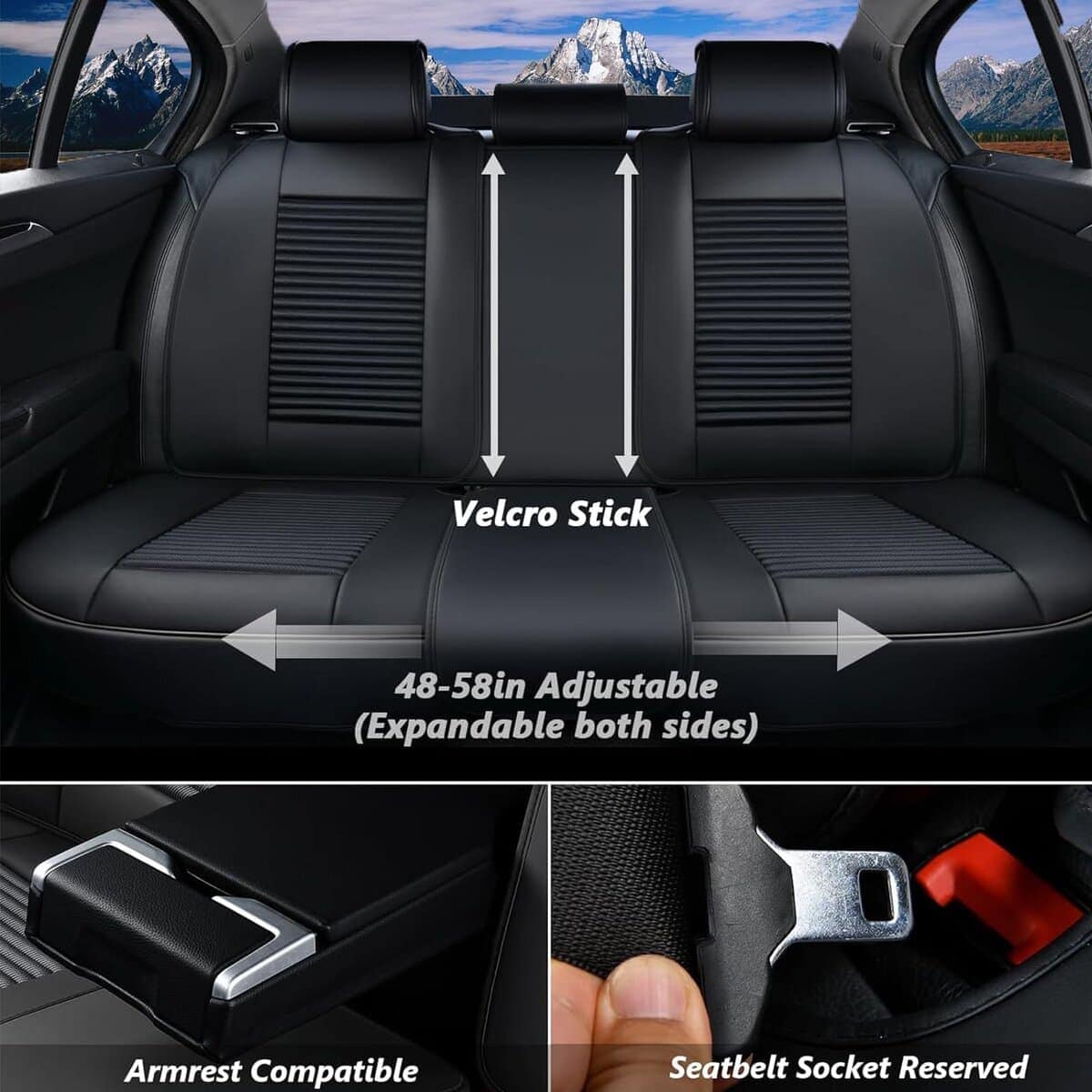 Cubiertas de asiento para automóvil Coverado Full Set, - Imagen 5