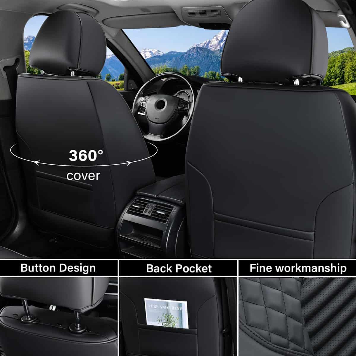 Cubiertas de asiento para automóvil Coverado Full Set, - Imagen 3