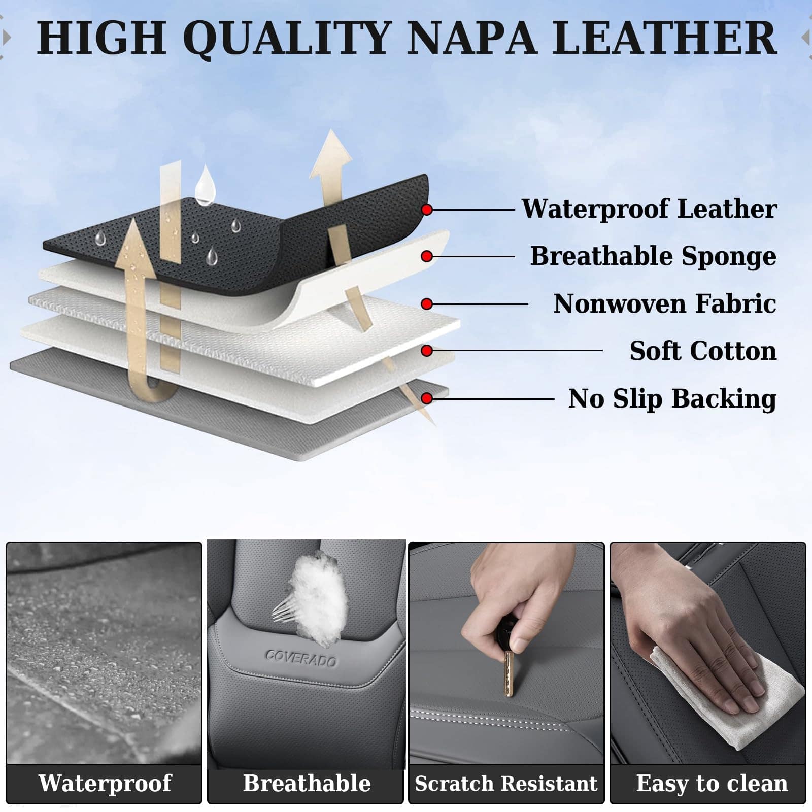 Cubierta Protectora para Asientos de Carro, Juego Completo - Imagen 8