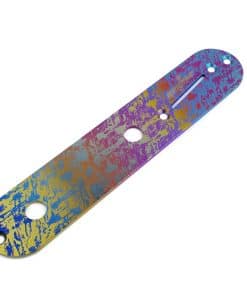 Placa de control de guitarra de aleación de titanio estilo