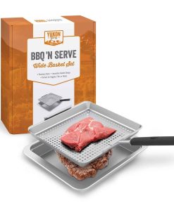 Juego de cesta ancha BBQ 'N SERVE de Yukon Glory - Cesta de