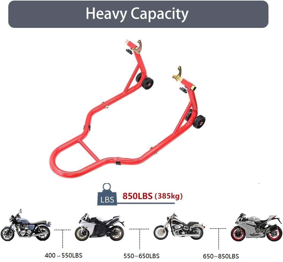 Soporte de Motocicleta Apextreme 850LB Sport Bike Rear - Imagen 5