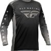 Jersey Fly Racing 2023 Lite para Adulto (Negro/Gris/Blanco,