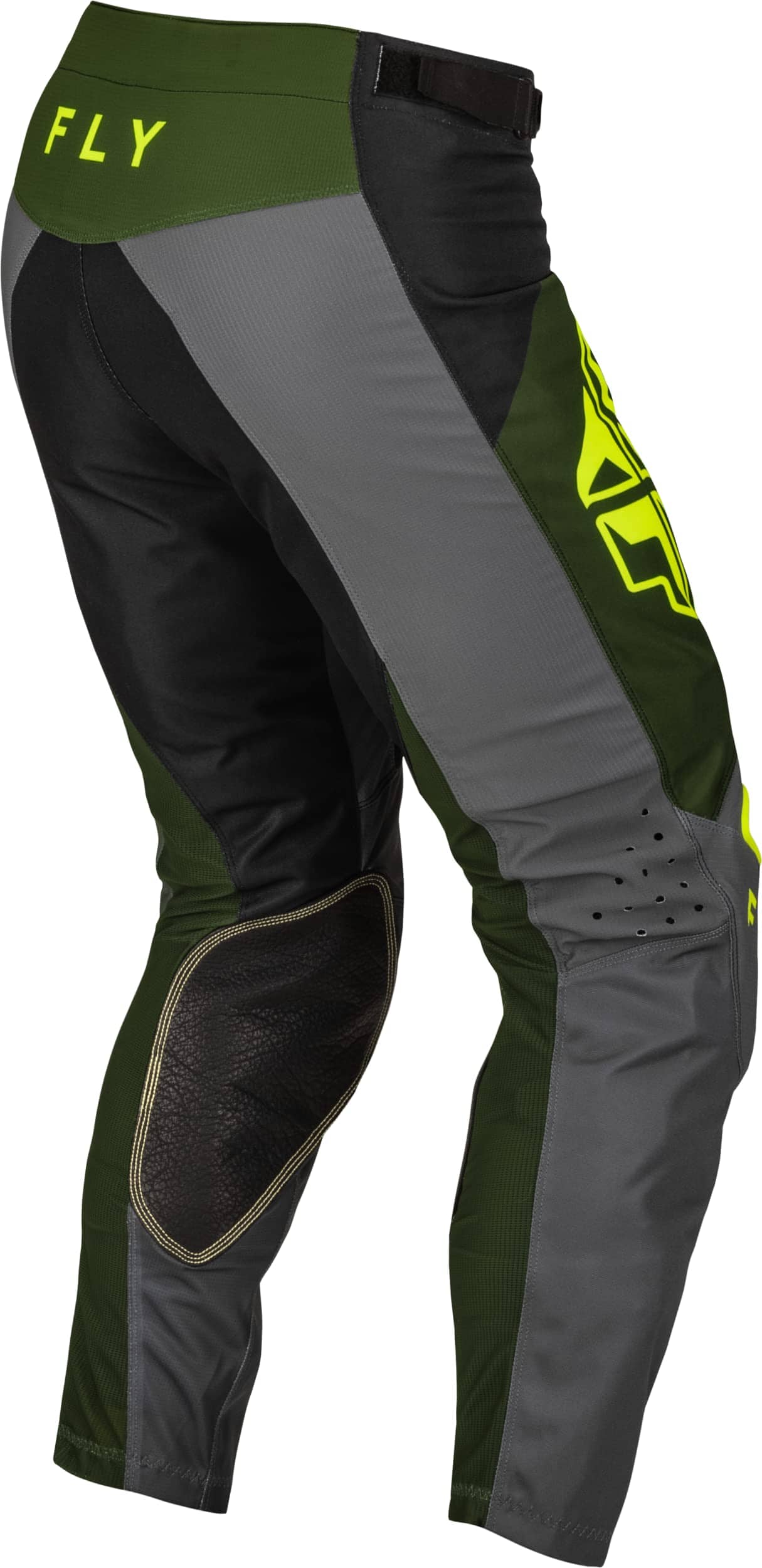 Pantalones Fly Racing 2023 Adult Kinetic Jet (Negro/Verde - Imagen 4