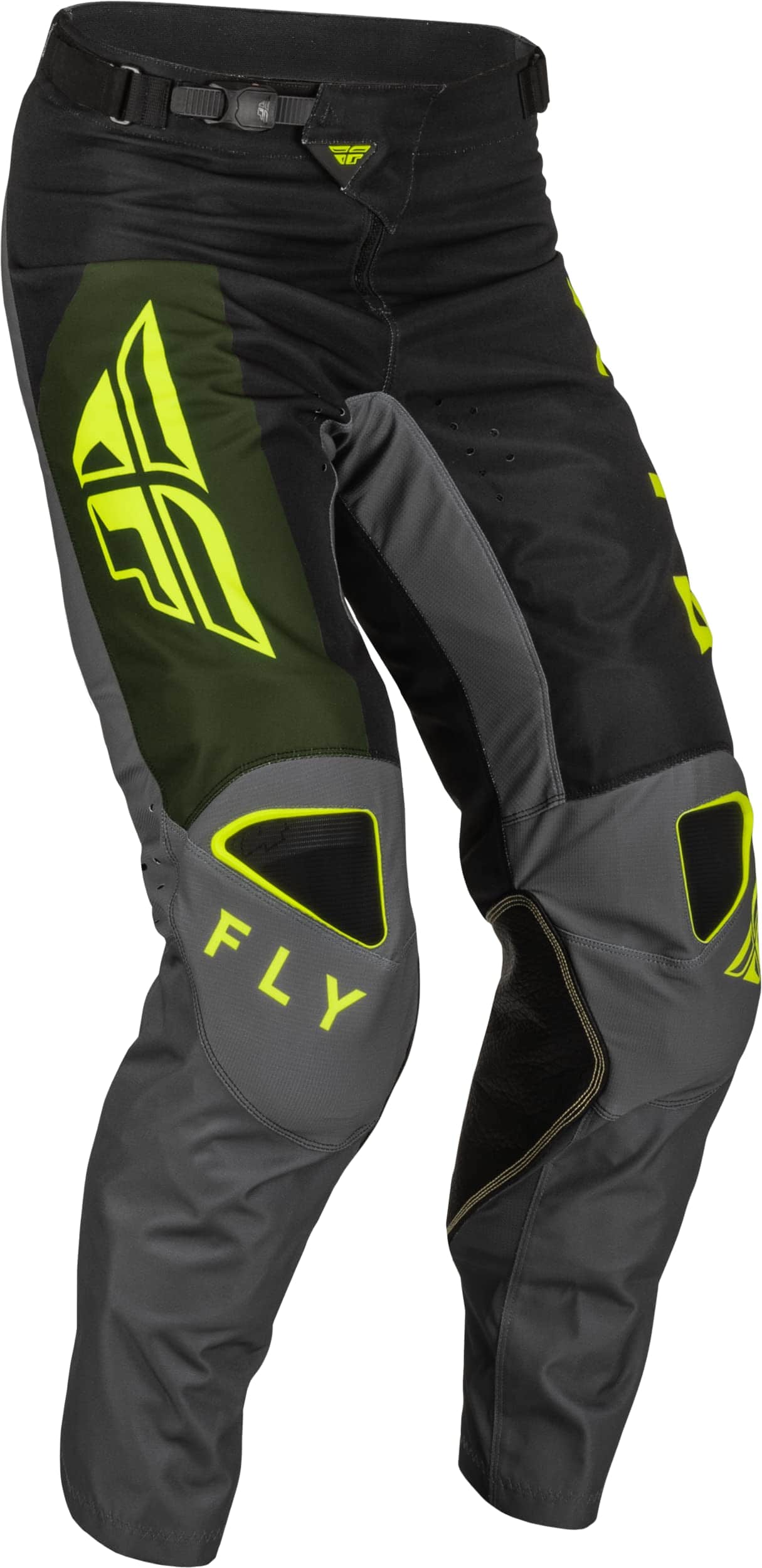 Pantalones Fly Racing 2023 Adult Kinetic Jet (Negro/Verde