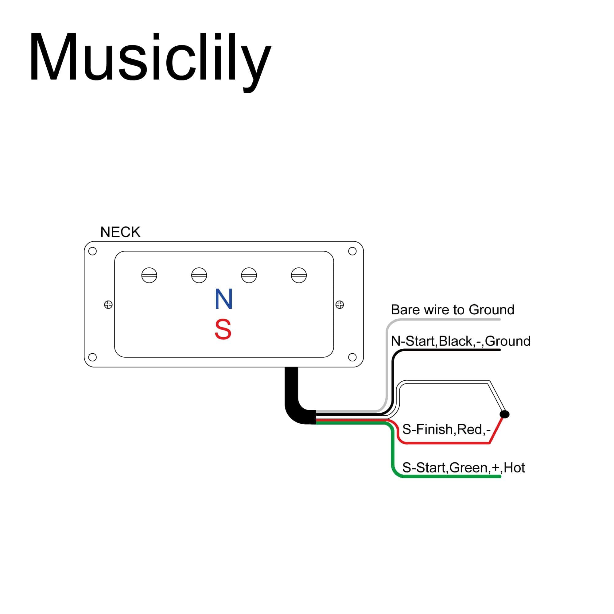 Pastilla de mástil cubierta Artec MVBA4 Alnico 5 Humbucker - Imagen 4