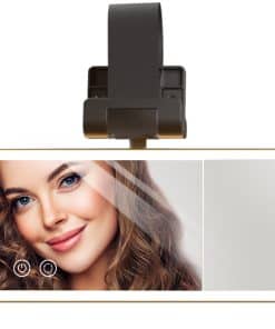 Espejo de vanidad para visera de automóvil SodaRide con luz