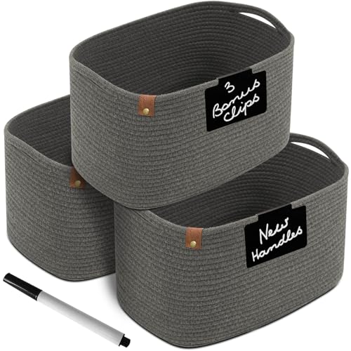 Cestas de cuerda de algodón CHAT BLANC para estantes |