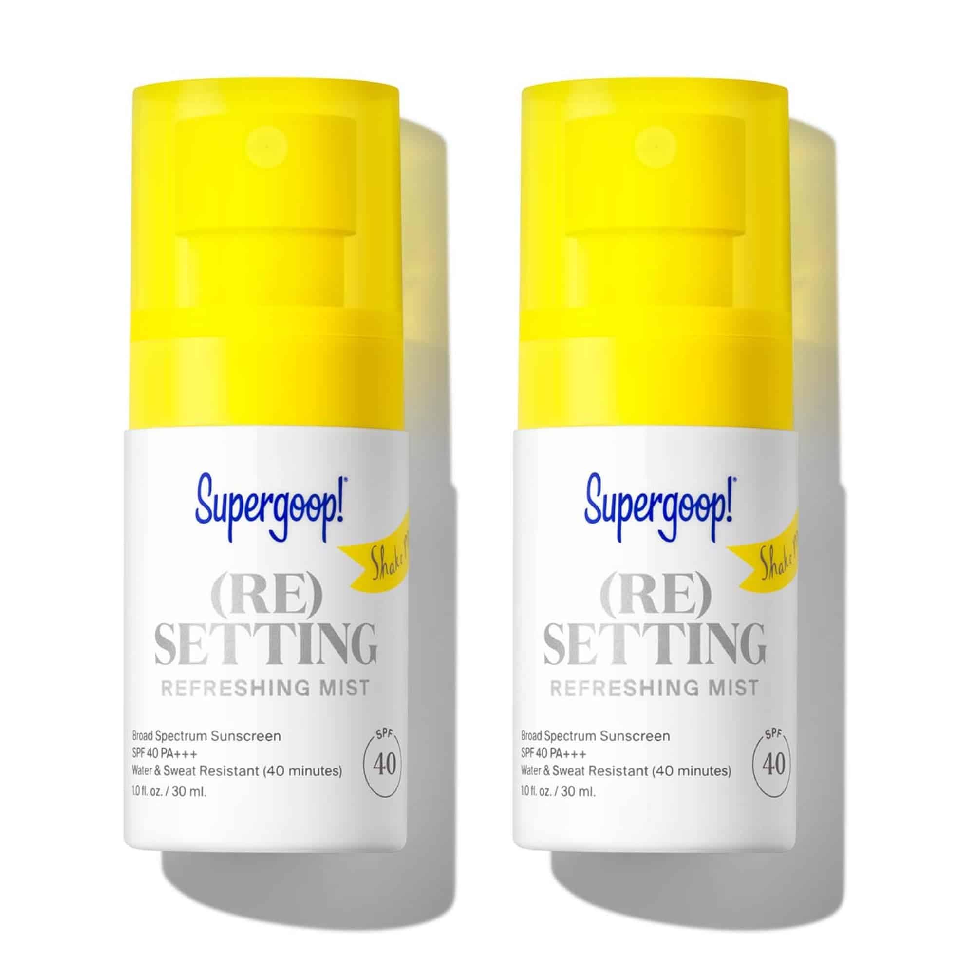 Supergoop! (Re setting Refreshing Mist - 1 fl oz, Pack of 2