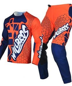 Conjunto de Jersey y Pantalones de Motocross -Azul Naranja