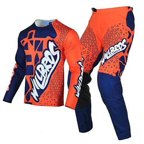 Conjunto de Jersey y Pantalones de Motocross -Azul Naranja