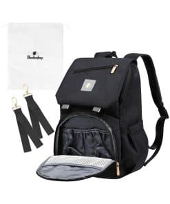 Mochila para Pañales Ponbaby, Importada de -Negro [Modelo Pr