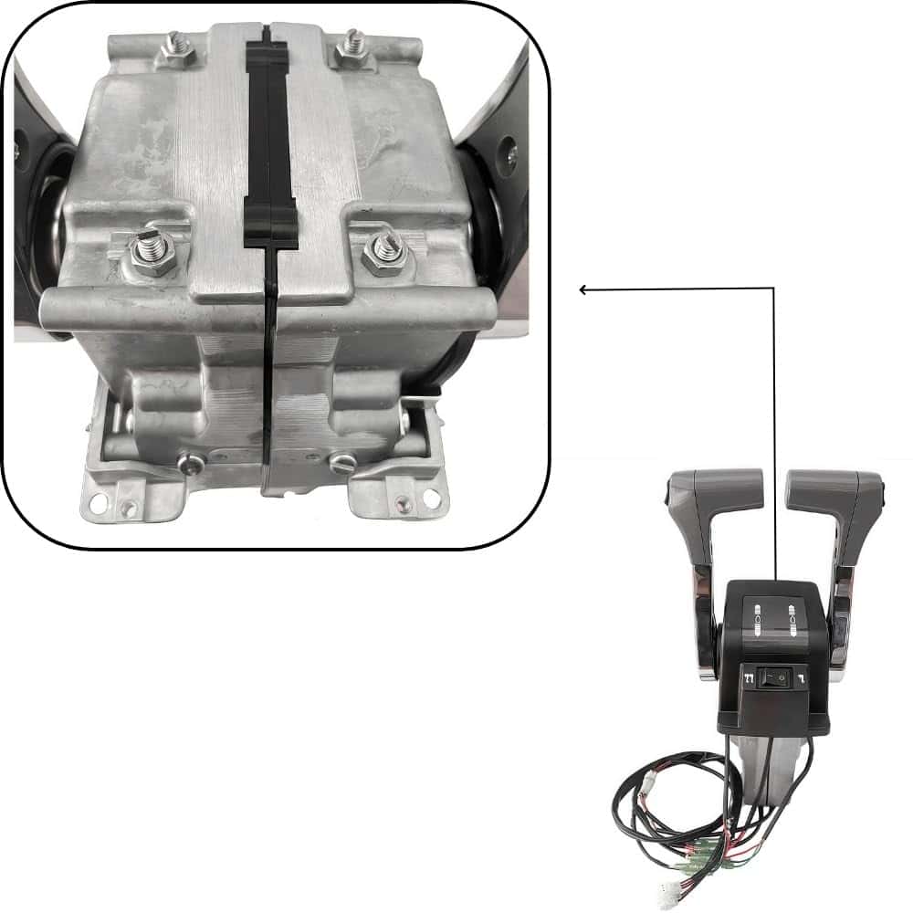 Control doble superior para motor fuera de borda Suzuki DT - Imagen 8