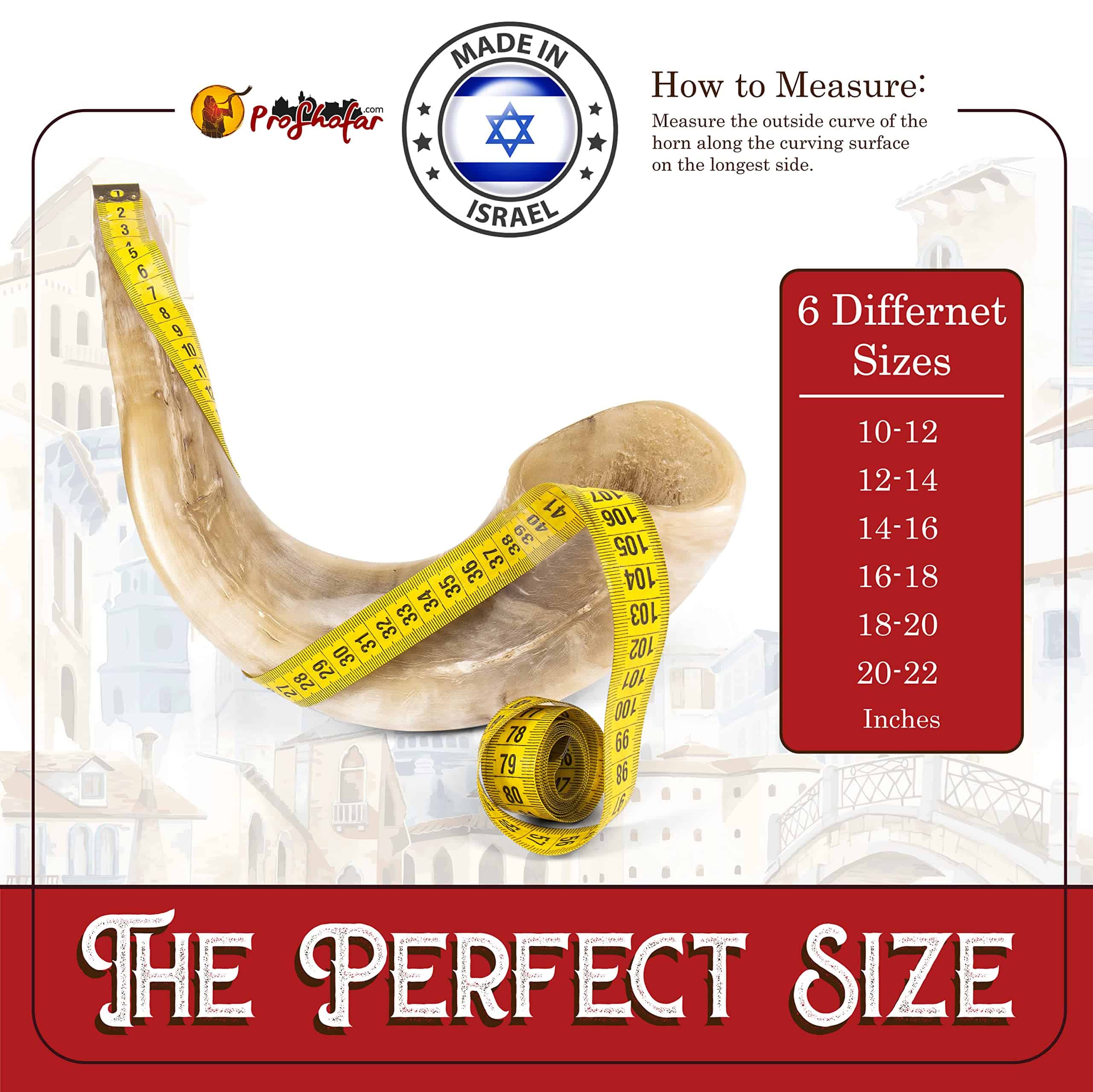 Set de Shofar ProShofar (Bolsa de terciopelo, Spray - Imagen 4
