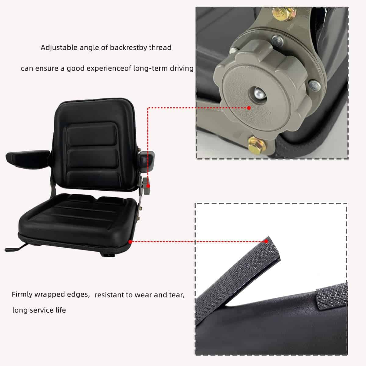 Asiento Universal para Montacargas SOFEDY de PVC, Asiento - Imagen 5