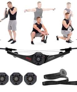 NOVA Gym (Negro) - Gimnasio Portátil de Cuerpo Completo: