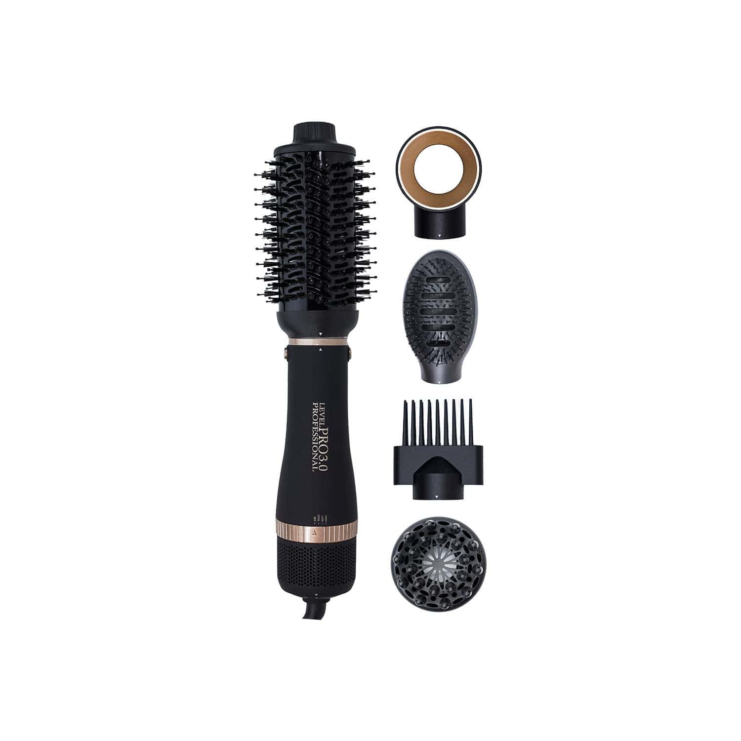 Cepillo Secador de Pelo Level Pro3.0, Kit Completo de 5 en