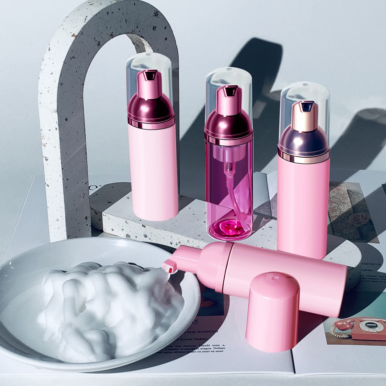 Lil Ray 50PCS Botella de Espuma Transparente con Bomba - Imagen 6